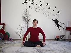 European milf teaches yoga lessons with fetish twist