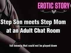 Step-son and step-mom engage in erotic audio chat